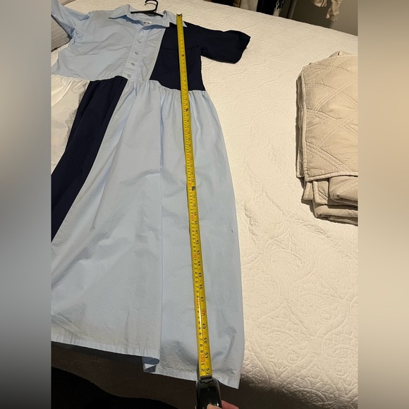 Plan C Light Blue Shirt Dress. Size M - Picture 12 of 14